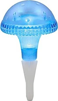 Konstsmide Ku LED Pilz Solar Gartenleuchte blau