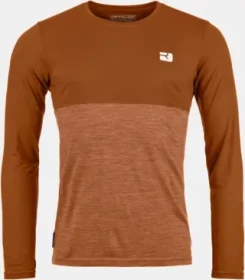 Ortovox 150 Cool Logo Funktionsshirt langarm bristle brown (Herren)