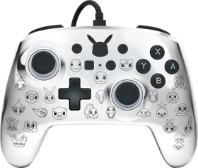 PowerA Enhanced Wired Controller Pokémon: Pikachu schwarz/silber (Switch)