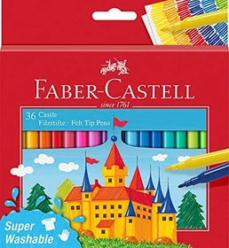 Faber-Castell Castle Filzstifte sortiert, 36er-Set, Kartonbox