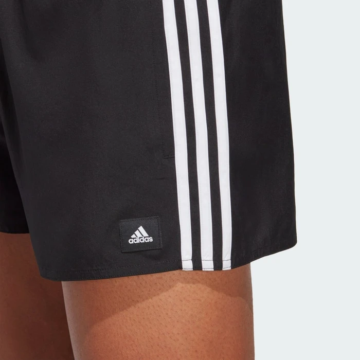 adidas 3-Streifen CLX Badeshorts schwarz/weiß (Herren)