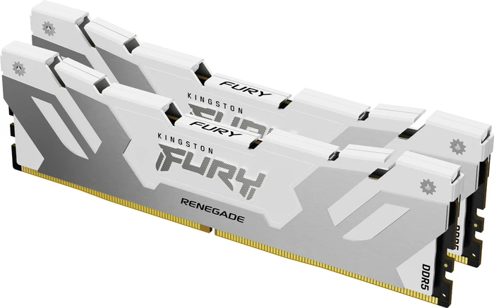 Kingston FURY Renegade weiß/silber UDIMM 32GB Kit, DDR5-6400, CL32-39-39, 1RX8