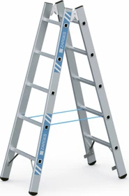Zarges Coni B Alu 2-tlg. Stehleiter, 2x 5 Stufen