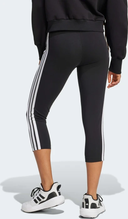 adidas Essentials 3-Streifen Leggings Hose 3/4 schwarz (Damen)