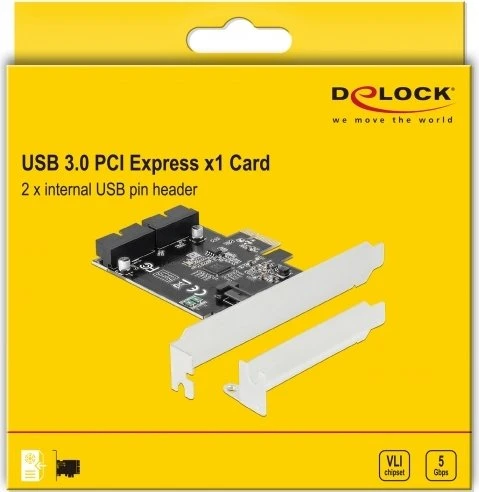 DeLOCK 4x USB 3.0, PCIe 2.0 x1
