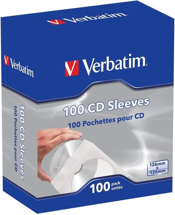 Verbatim CD-ROM-Papierhüllen, 100 Stück