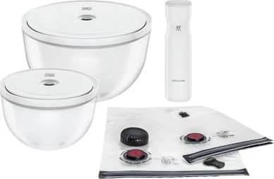 Zwilling Fresh & Save Bowls Glas/M/L Starter-Set Vakuumier-Stick, 9-tlg.