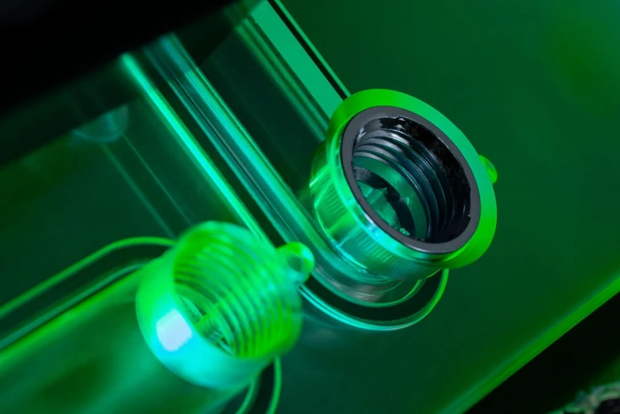 EK Water Blocks Quantum Line EK-Quantum Reflection² Fractal XL D5 PWM D-RGB, Verteilerplatte mit Pumpe, Acryl
