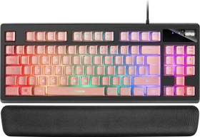 Mars Gaming MKAXP, LEDs RGB, schwarz/rosa, USB, FR (MKAXPFR)