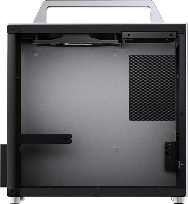 Jonsbo T8 PLUS Silver, silber, Glasfenster, Mini-ITX