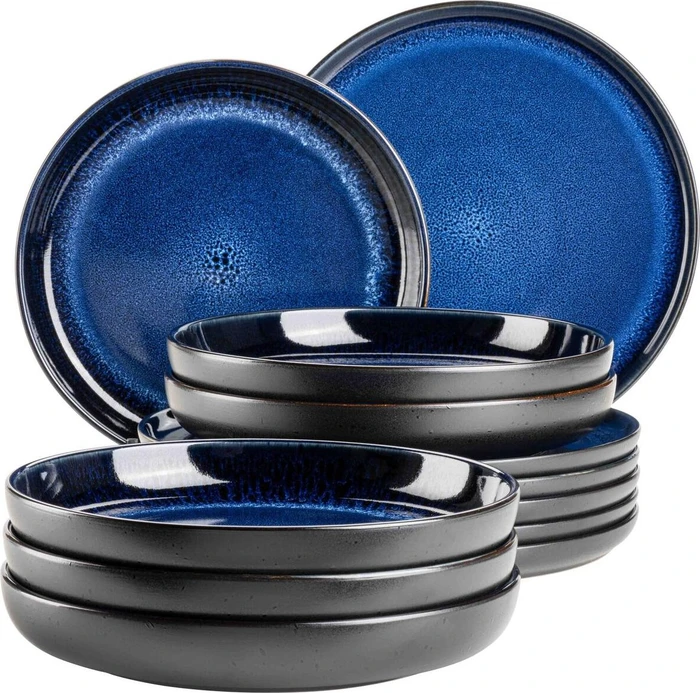 Mäser Niara Tafelservice blau, 12-tlg.
