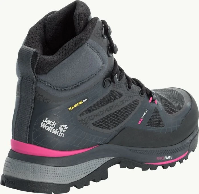 Jack Wolfskin Force Trekker Texapore Mid black/pink (Damen)