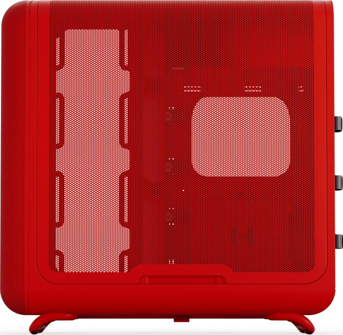 Hyte X50 Wild Cherry, rot, Glasfenster