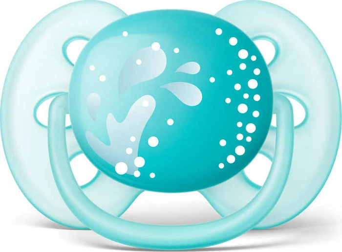 Philips Avent SCF226/22 ultra soft Beruhigungsschnuller, 6-18M, Silikon, türkis, 2 Stück