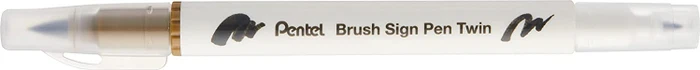 Pentel Brush Sign Pen Twin SESW30C umbra
