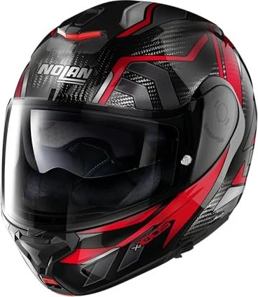 Nolan X-1005 Ultra Carbon Sandglas schwarz/rot