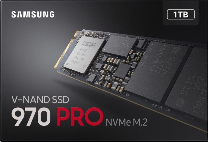 Samsung SSD 970 PRO 1TB, M.2 2280 / M-Key / PCIe 3.0 x4