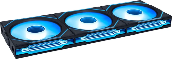 Lian Li Uni Fan SL-Infinity SL-INF120 ARGB Wireless, schwarz, LED-Steuerung, 120mm, 3er-Pack