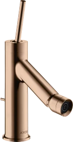 Hansgrohe Axor Starck Einhebel-Bidetmischer mit Pingriff und Zugstangen-Ablaufgarnitur polished red gold