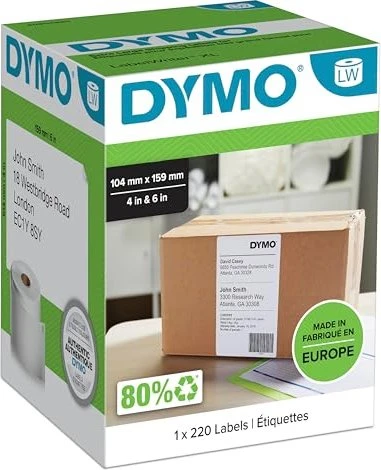 Dymo LW Versandetiketten 12mm Weiß