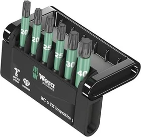 Wera Bit-Check 6 TX Impaktor 1 Torx Bitset inkl. Werkzeugbox, 6-tlg.