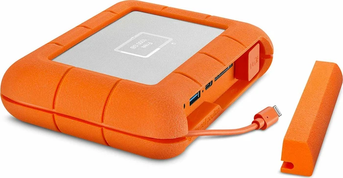 LaCie Rugged BOSS SSD, 1TB, USB-C 3.1/USB-A 3.0/Apple Lightning