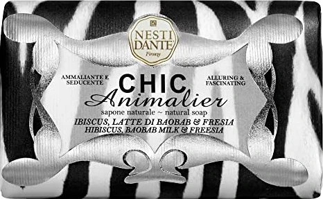 Nesti Dante Chic Animalier Zebra feste Seife, 250g