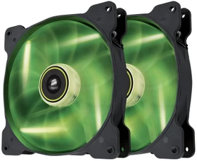 Corsair Air Series SP140 LED Green High Static Pressure, 140mm, 2er-Pack