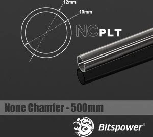 Bitspower HardTube PETG Rohr, 50cm, 12/10mm, klar