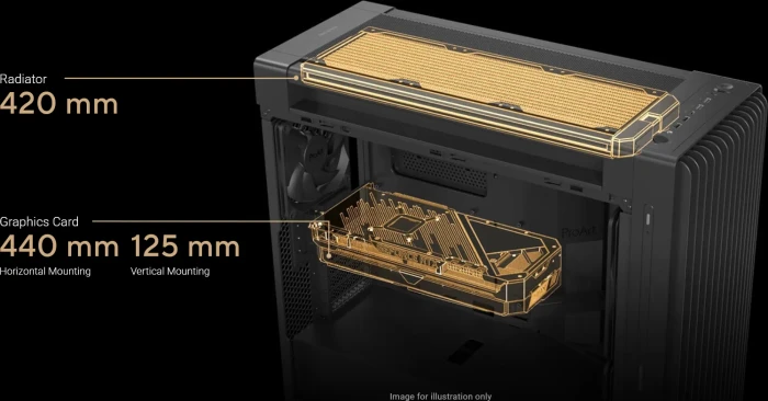 ASUS ProArt PA602 Wood Edition Modern Black, schwarz/braun, Tempered Glass Panel, Glasfenster