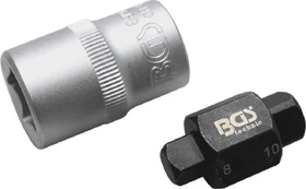 BGS technic Ölablassschrauben-Einsatz Vierkant 8mm/10mm