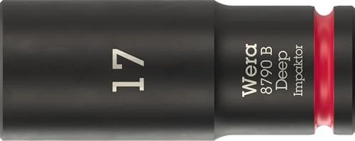 Wera 8790 B Impaktor Deep Außensechskant Steckschlüssel 3/8", 17x63mm