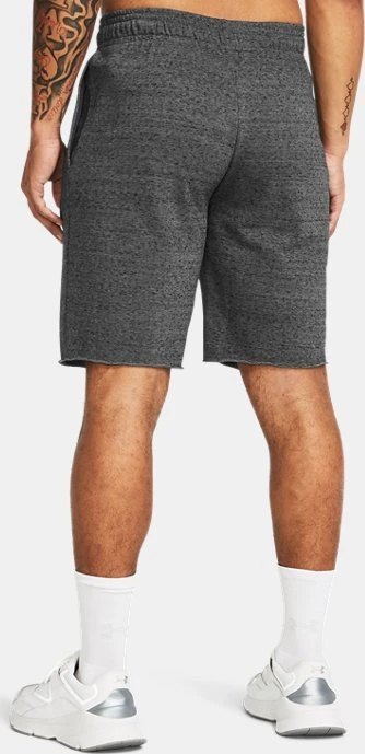 Under Armour Rival French Terry Hose kurz castlerock light heather/onyx white (Herren)