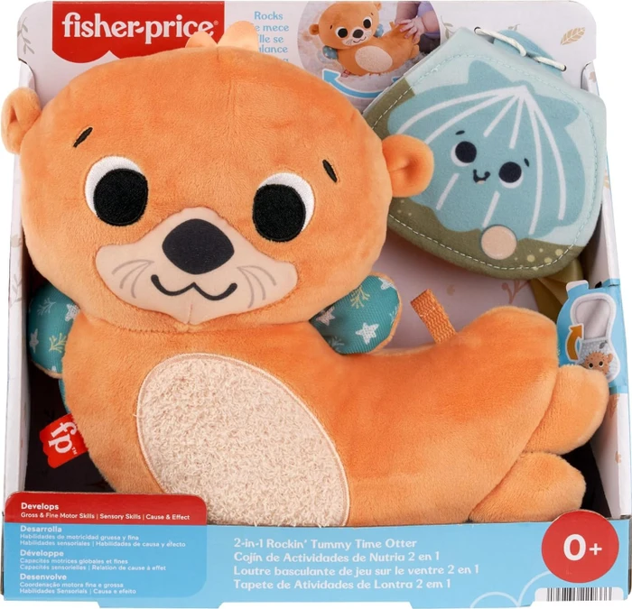 thumbnail interactive-video image 1 of Fisher-Price Good Night Sea Otter, Soft Baby Toy, 0 Months+, Imported From Japan 1 of 5