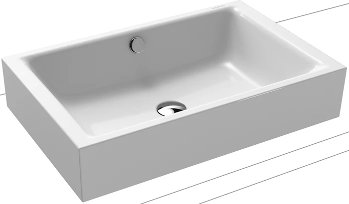 Kaldewei Puro S 3175 Aufsatzwaschtisch 60x38.5x12cm, Perl-Effekt, ohne Hahnloch, cool grey 90