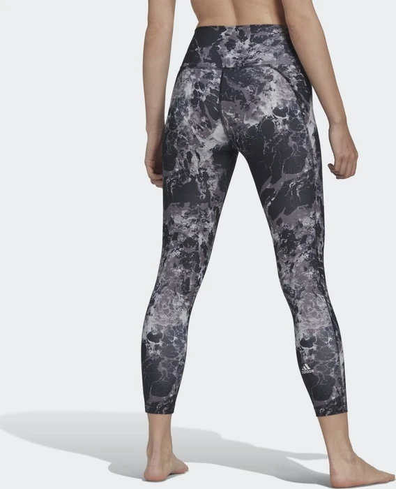 adidas Yoga Essentials Print Hose 7/8 grey two/trace grey (Damen)