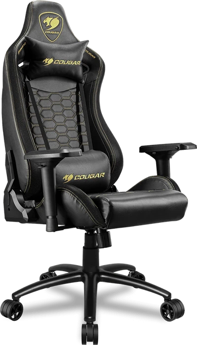 Cougar Outrider S Royal Gamingstuhl, schwarz/gold