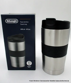 DeLonghi DLSC074 Doppelwandiger Edelstahl Isolierbecher 235ml