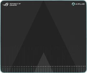ASUS ROG Hone Ace Aim Lab Edition Gaming Mousepad, 508x420mm, grau/schwarz/hellblau