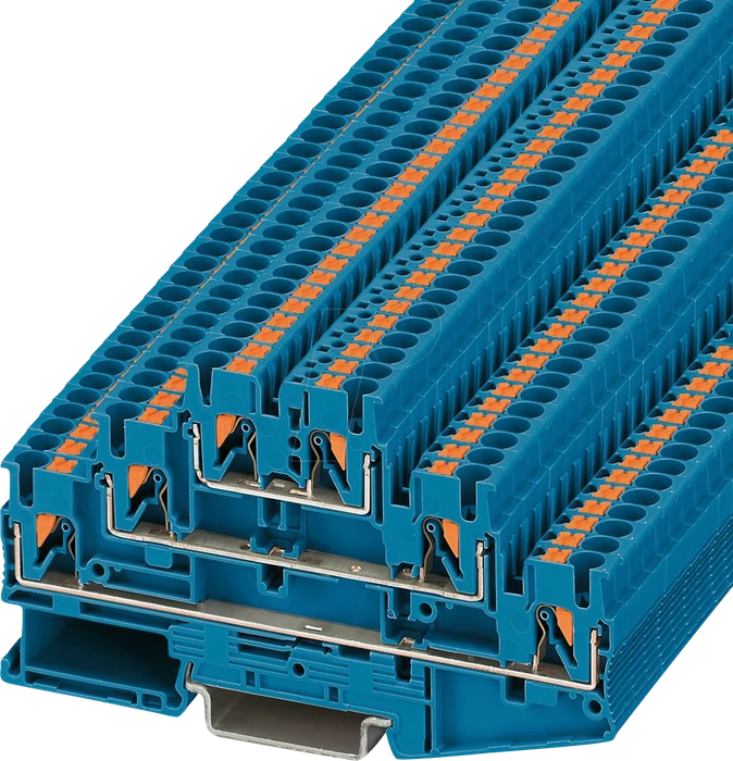 Phoenix Contact Durchgangsreihenklemme PT 2,5-3L BU, blau