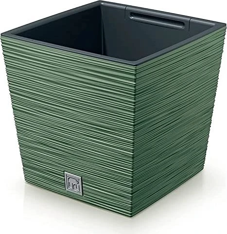 Prosperplast Furu Square Low 24x24cm erdig grün