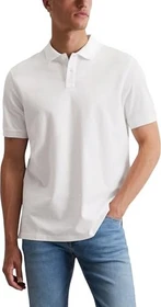 Marc O'Polo Piqué Regular Bio-Baumwolle Poloshirt kurzarm weiß (Herren)