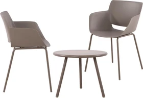 CLP Berena Gartenmöbel-Set taupe, 3-tlg.