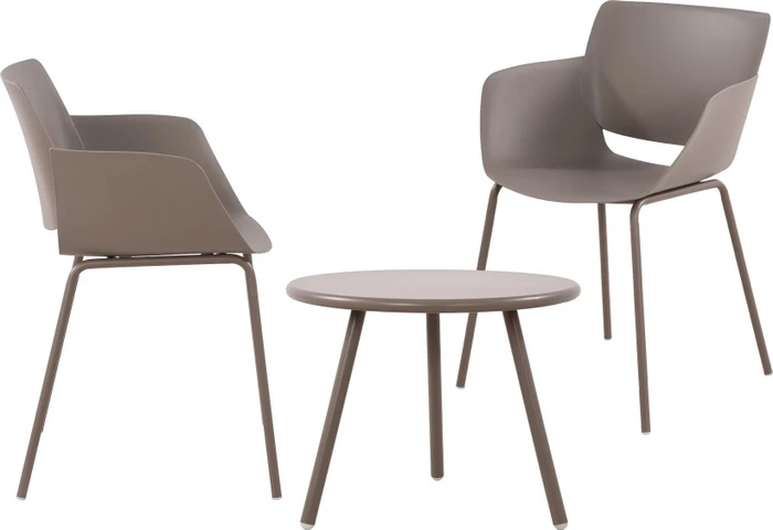 CLP Berena Gartenmöbel-Set taupe, 3-tlg.