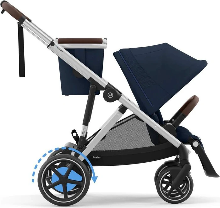 Cybex e-Gazelle S Silver Frame ocean blue 2024