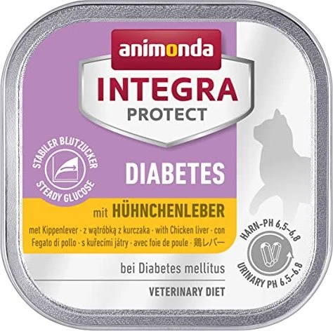 animonda Integra Protect Diabetes mit Hühnchenleber, 1.60kg (16x 100g)