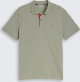 Tom Tailor Piqué Poloshirt kurzarm greyish shadow olive (Herren)