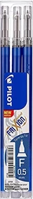 Pilot FriXion Point BLS-FRP5-B Tintenrollermine 0.5mm blau, 3er-Pack