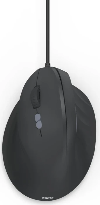 Hama ECM-500L Vertical Maus schwarz, Linkshänder, USB