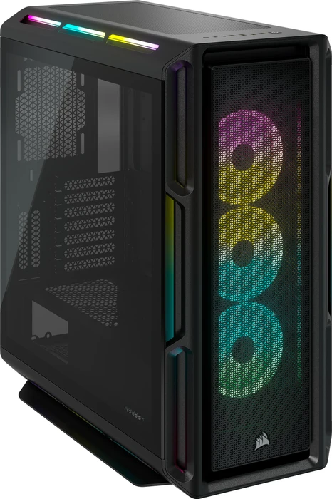 Corsair iCue 5000T RGB TG, schwarz, Glasfenster